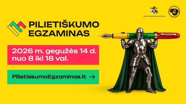 Gyventojai kviečiami registruotis į Pilietiškumo egzaminą