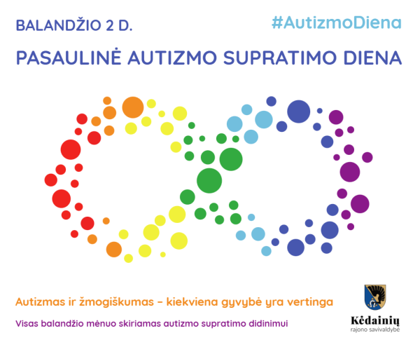 Balandžio 2-ąją minima Pasaulinė autizmo supratimo diena