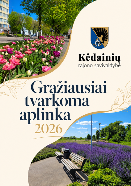 Kviečiame dalyvauti konkurse „Gražiausiai tvarkoma aplinka 2026“