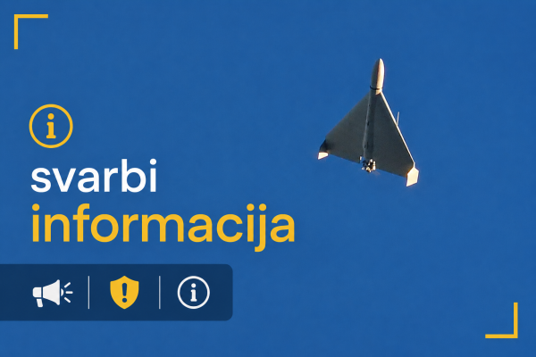 Kaip elgtis pastebėjus droną, gavus perspėjimą apie oro pavojų ar radus įtartiną daiktą?