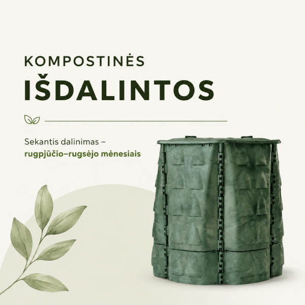 Dėkojame gyventojams už aktyvumą – visos komposto dėžės jau išdalintos!