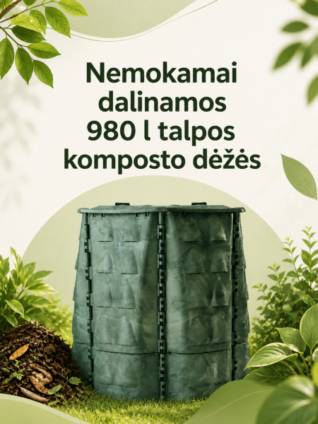 Kėdainiuose tęsiama komposto dėžių dalinimo akcija