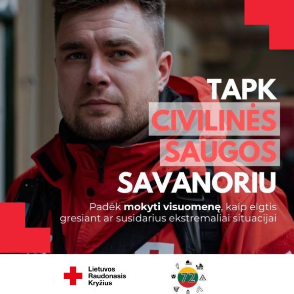 Kviečiame gyventojus prisijungti prie Civilinės saugos savanorių gretų. Visuomenės pasirengimas...