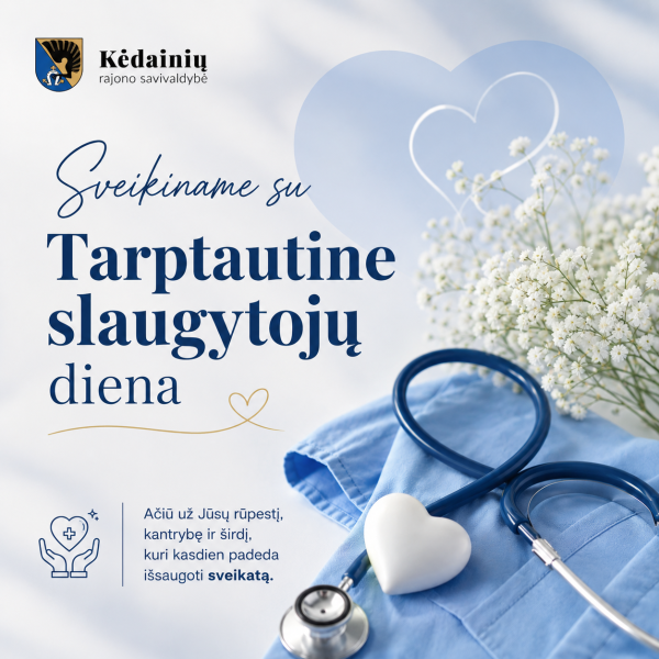 Sveikinimas Tarptautinės slaugytojų dienos proga