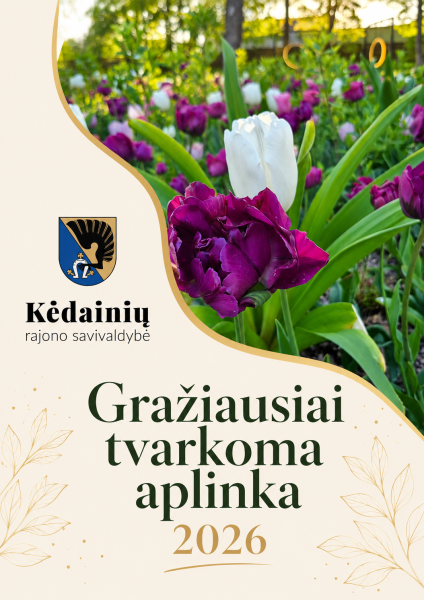 Kviečiame dalyvauti konkurse „Gražiausiai tvarkoma aplinka 2026“