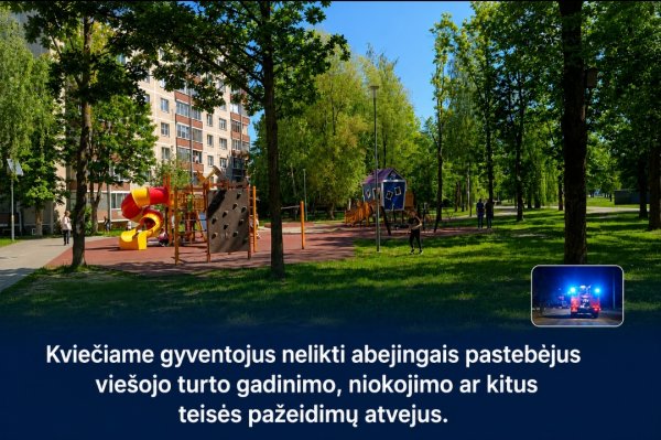 Nustatyti galimi Vytauto parko turto niokojimu įtariami nepilnamečiai asmenys