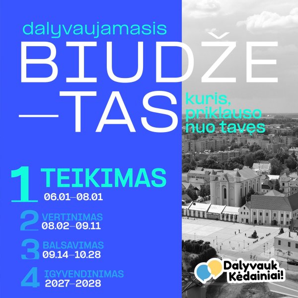 Spręskite patys, kaip keisis mūsų rajonas. STARTAVO naujas gyventojų iniciatyvų konkursas!