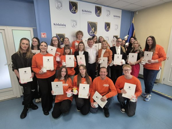 Už Kėdainių vardo garsinimą – mero padėkos „Oranžinio“ choro nariams
