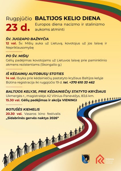 Rugpjūčio 23-iąją minima Europos diena stalinizmo ir nacizmo aukoms atminti bei Baltijos kelio diena