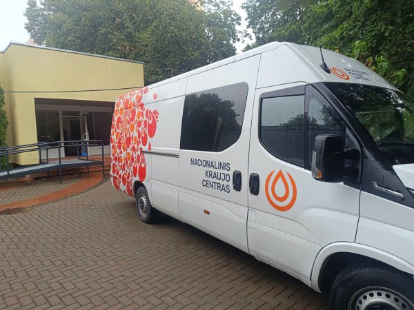Šiandien Nacionalinio kraujo centro komanda kraujo donorų laukia Kėdainių rajono savivaldybėje