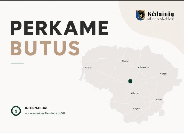 Kėdainių rajono savivaldybė perka butus socialiniam būstui