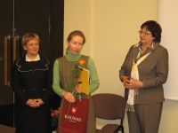 Iš kairės Regina Navickienė, renginio organizatorė ir „Mūsų Odisėja“ direktorė, Edita Mongirdaitė, sėkmingiausiai startavusi gidė ir Nijolė Jankauskienė, Lietuvos gidų sąjungos prezidentė